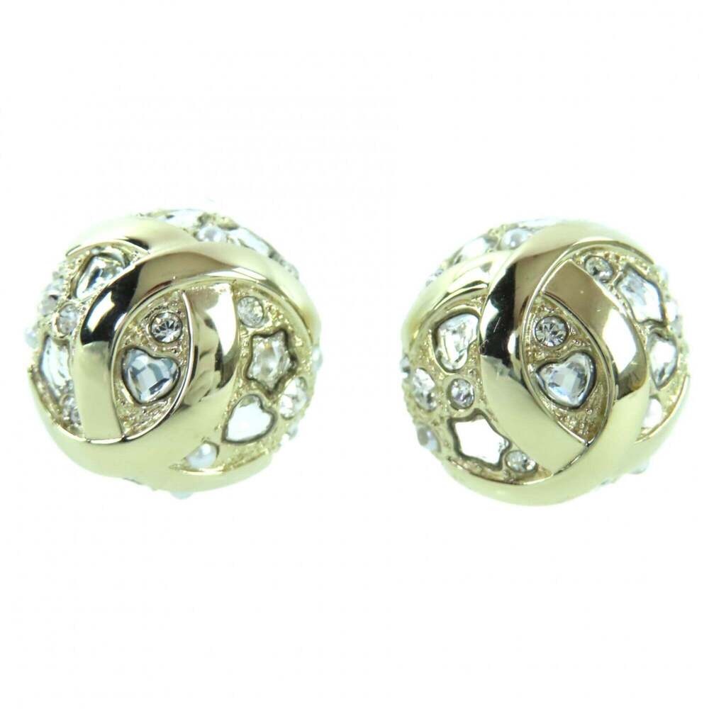 CHANEL Gold Heart Earrings
